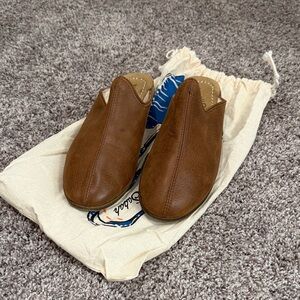 Sabah Slip-On Brown Leather Mules